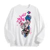 Graffiti Punk Character Graphic Crewneck Sweatshirt, US Warehouse, 6 Colors