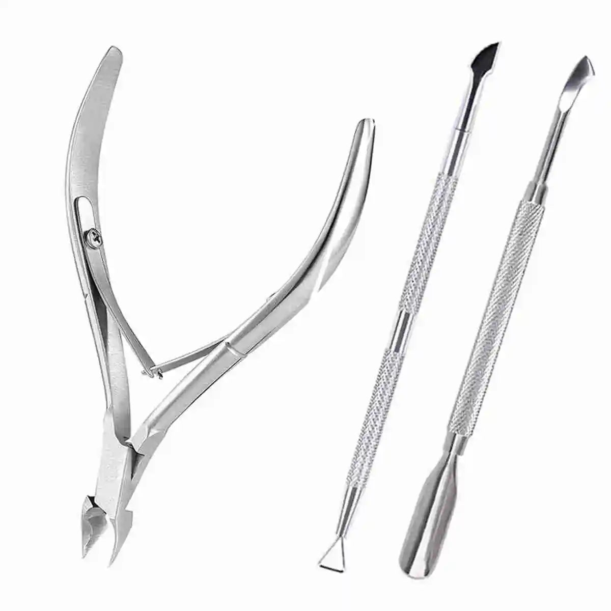 Nail Professional Stainless Steel Nail Cutter Scissor Nippers Muti Function Cuticle Pusher Remover Nail Care Manicure Tools 2028