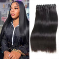 Burmese Bone Straight Human Hair 30 32 Inch Straight Raw Hair Bundles Unprocessed Double Weft Hair Extensions Weave