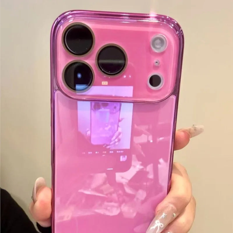 Luxury Tempered Glass Camera Protection Case for iPhone 17 16 15 14 13 12 Pro Max Plating Bumper Shockproof Hard Back Cover