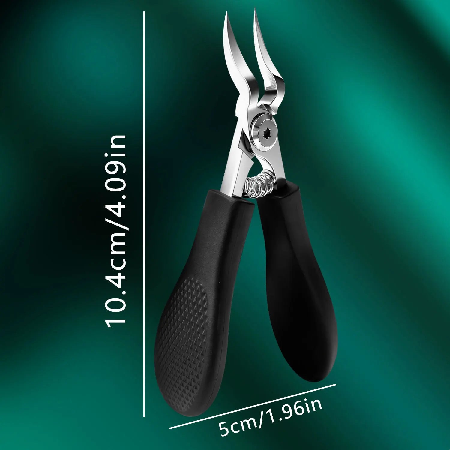 Heavy-Duty Stainless Steel Nail Clipper, Thick Toenail & Fingernail Clipper for Adults, Professional-Grade Curved Blade