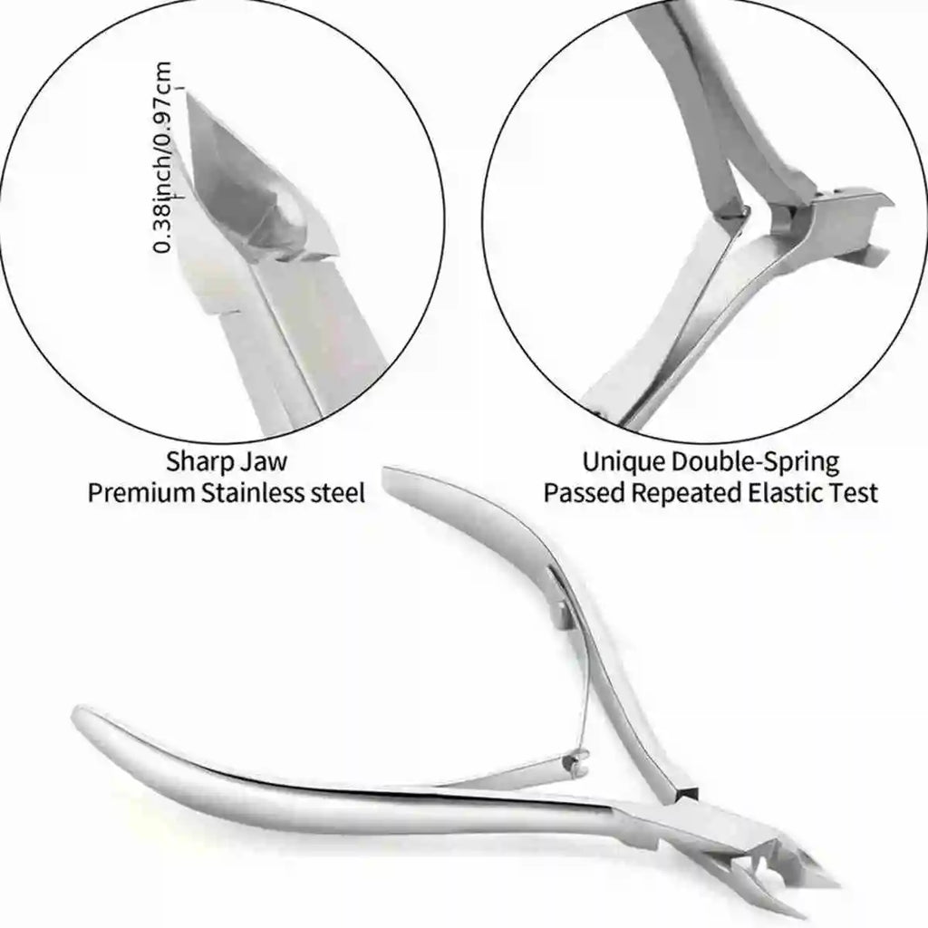 Nail Professional Stainless Steel Nail Cutter Scissor Nippers Muti Function Cuticle Pusher Remover Nail Care Manicure Tools 2028