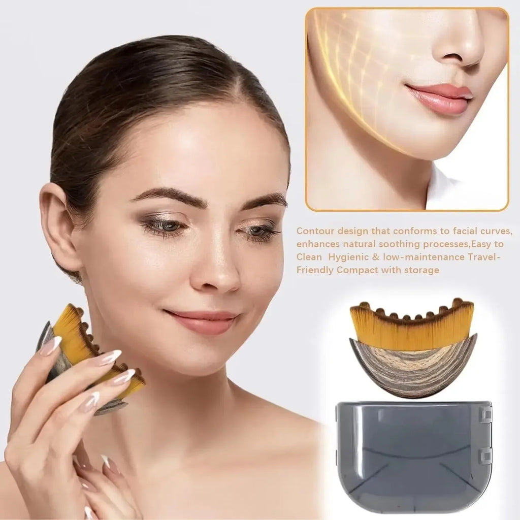 Ergonomic Face Massager Brush for Facial Contour Sculpting Drainage Tool Skin Care & Relaxing Massage