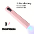 Portable Nail Dryer, USB Mini Nail Dryer Lamp, 180mAh Battery UV LED Nail Lamp, Suitable For Curing All Nail Gels, Applicable For Home Nail Salon