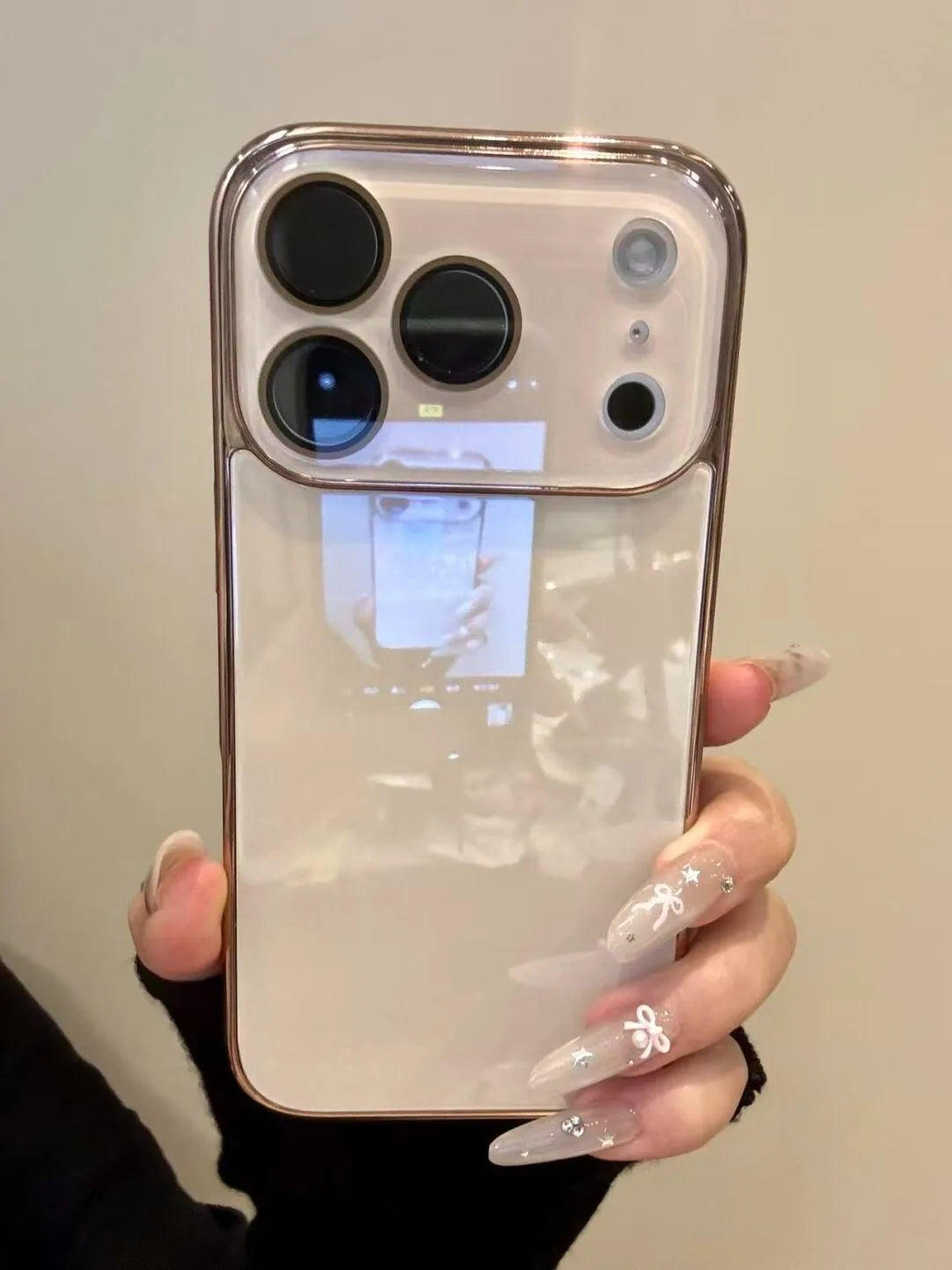 Luxury Tempered Glass Camera Protection Case for iPhone 17 16 15 14 13 12 Pro Max Plating Bumper Shockproof Hard Back Cover