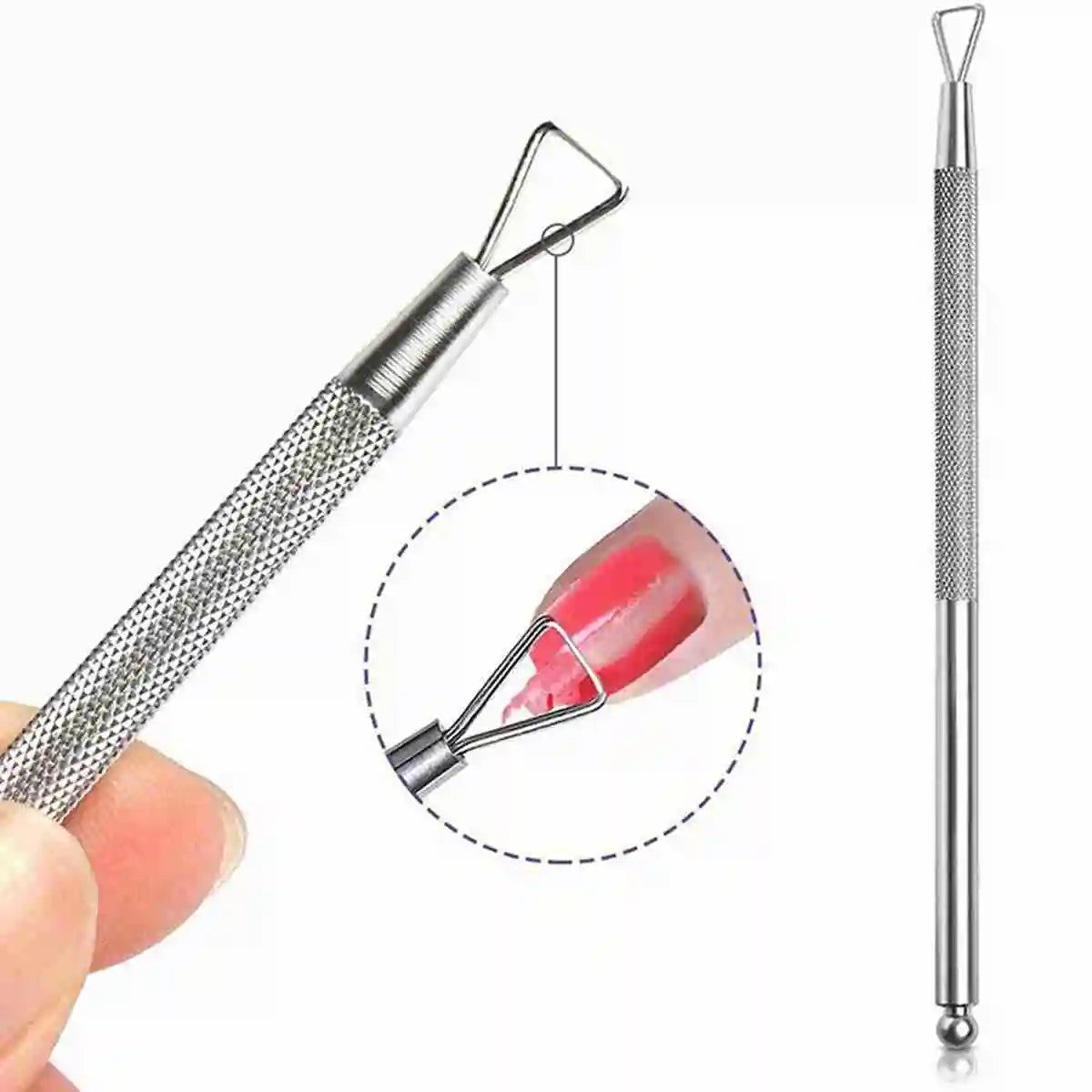 Nail Professional Stainless Steel Nail Cutter Scissor Nippers Muti Function Cuticle Pusher Remover Nail Care Manicure Tools 2028